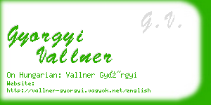 gyorgyi vallner business card